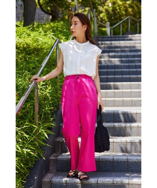 【接触冷感／UVカット】TRI-FUNCTION EASY ワイドパンツ