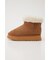 FAKE MOUTON PLATFORM BOOTS