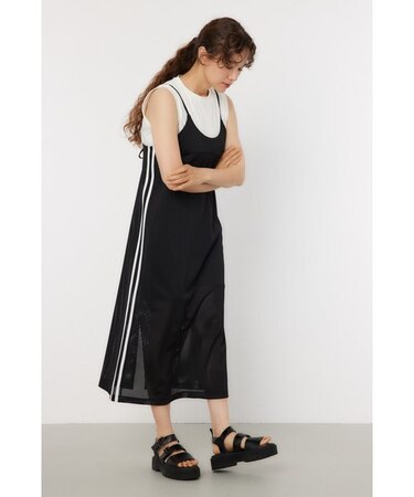 【EC限定カラー】メッシュ切り替えラインキャミワンピース