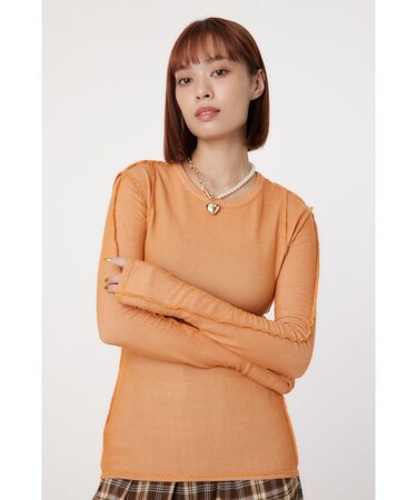 STITCH SLIM リブトップス