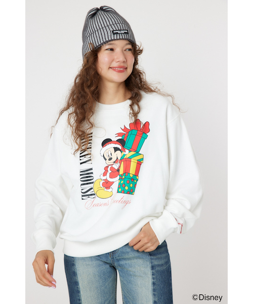 アニマルフェイクファーアップリケスウェットトップス｜ロデオ