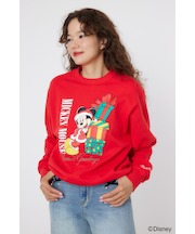 【UNISEX】(MICKEY)Xmasスウェットトップス