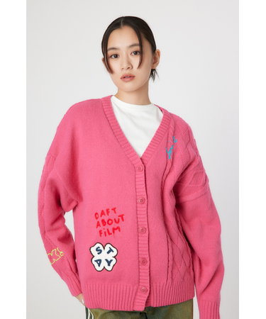 EMB MOTIFSケーブルカーディガン