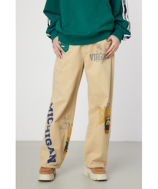 College Print パンツ