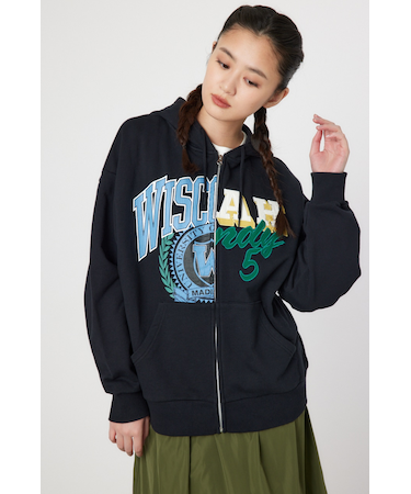 Custom College ジップパーカー