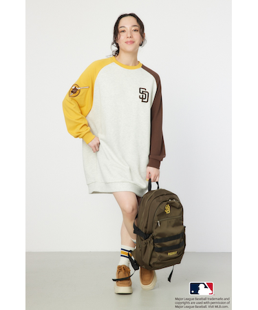 MLBラグランスウェットワンピース