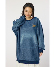 加工スウェットワンピース