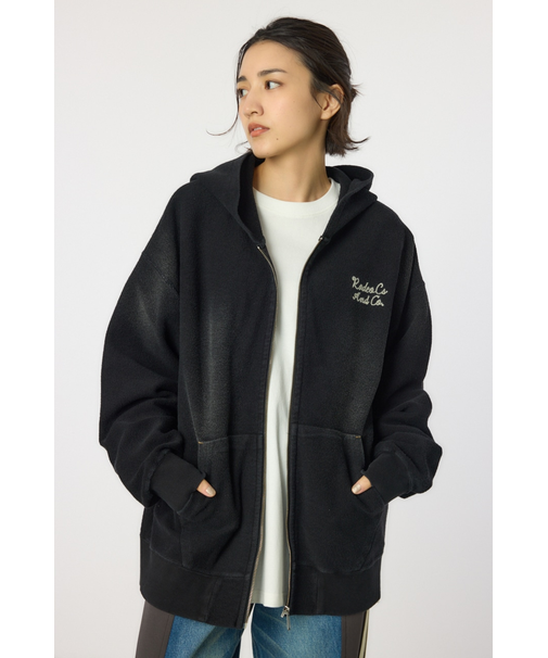 【UNISEX】加工ジップパーカー