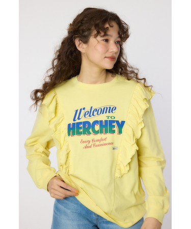 HERCHEYフリル ロングスリーブTシャツ