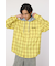 フーデッドチェックシャツ