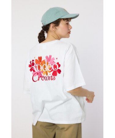 Flower Logo Embroidery Tシャツ
