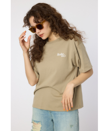 Flower Logo Embroidery Tシャツ