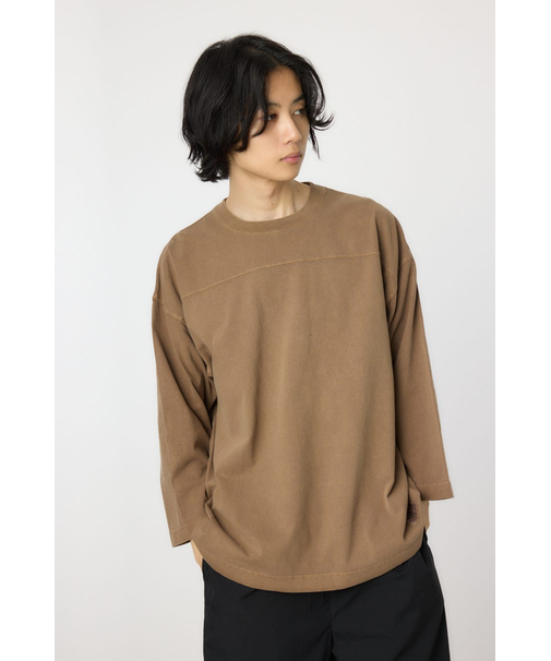 ピグメントフットボール7分袖Tシャツ