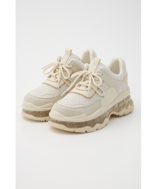 クリアソール ボリュームスニーカー