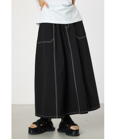 ストレッチステッチフレアスカート