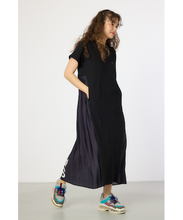 【WEB限定】バックプリーツマキシワンピース