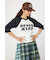 ダメージアップリケラグランリブ Tシャツ