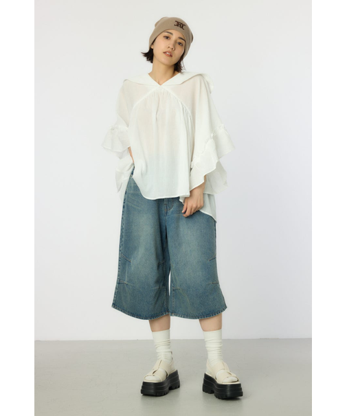 デニムバミューダパンツ