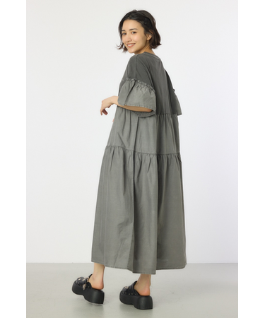 ピグメントドッキングティアードワンピース