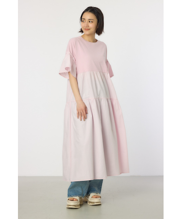 ピグメントドッキングティアードワンピース