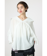 ボリュームフリルチュニック