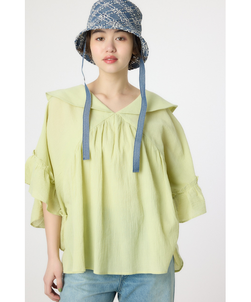 ボリュームフリルチュニック