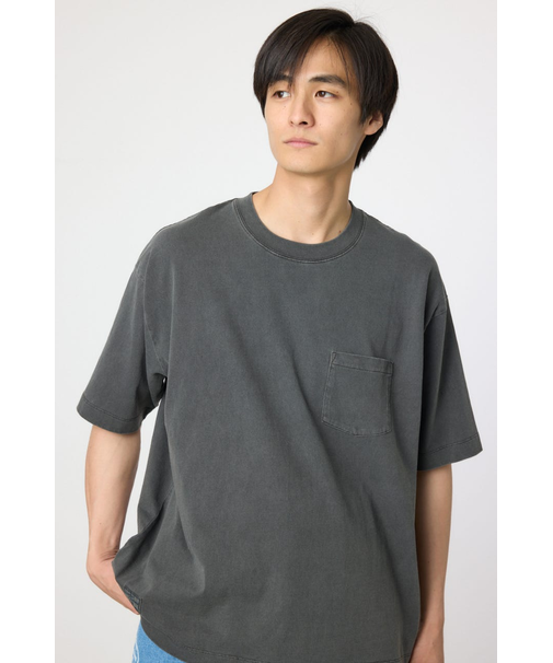 ピグメント半袖ポケットTシャツ