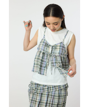 サマーチェックマルチウェイキャミソール