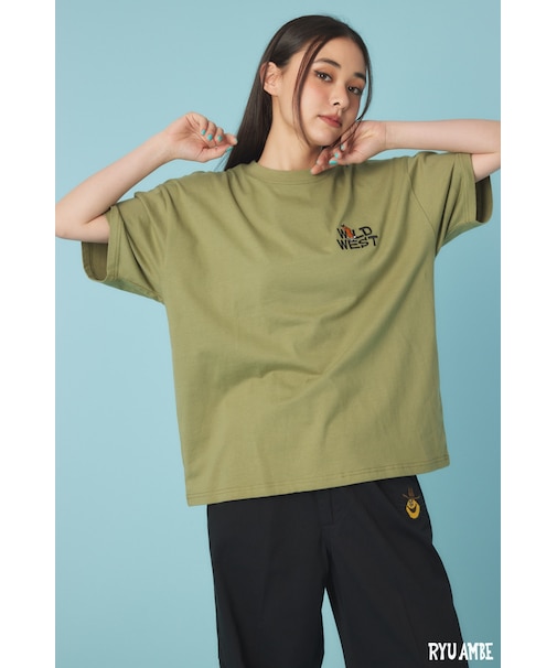 【UNISEX】(Ryu Ambe)MOTIF刺繍Tシャツ
