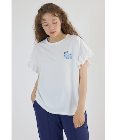 Vintage Graphicフリル Tシャツ