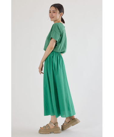 異素材切替ワンピース