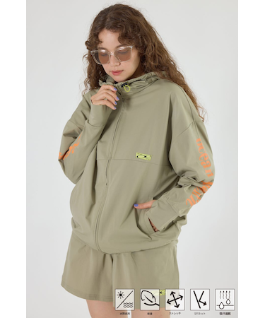 (OP)ラッシュガード ジップパーカー