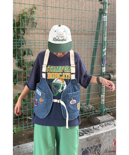 ちぇるたん様7点❤️☘️T16002☘️Rodeo Crowns 中綿 デニムベスト WEB限定】デニムスターキルティングベスト｜ロデオクラウンズ／ロデオ