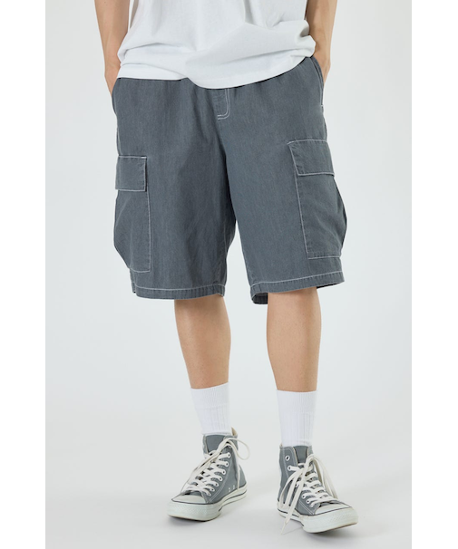 ライトデニムカーゴショーツ