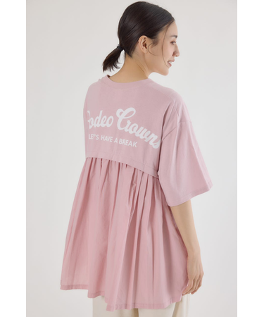 バックギャザードッキングTシャツ
