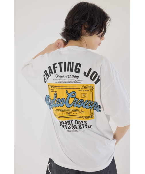 コール&デニムパッチTシャツ