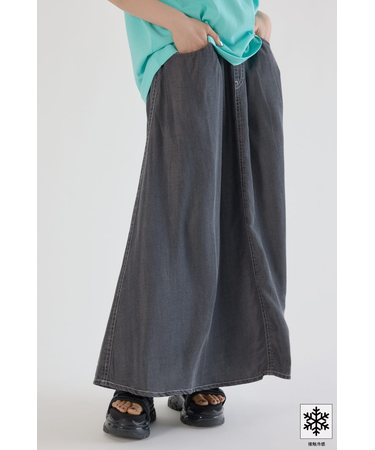 クールデニムリラックススカート
