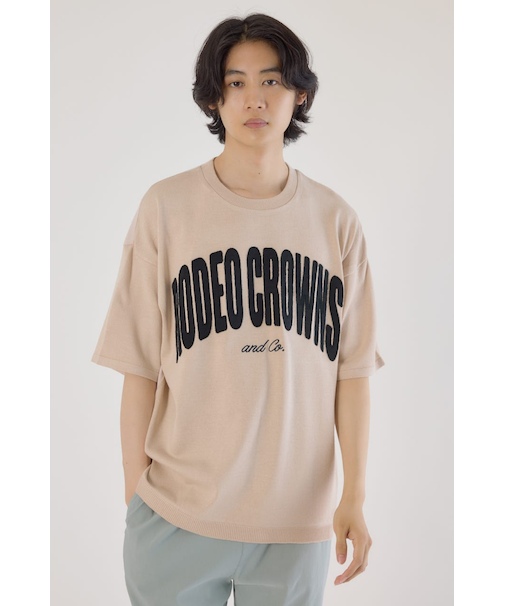 メンズCURVE LOGOコンビニットトップス