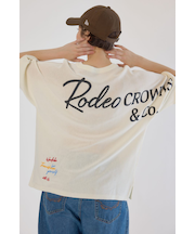BIG LOGO5分袖ニットトップス