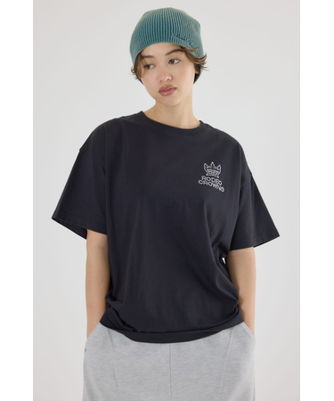スタッズCROWNロゴTシャツ