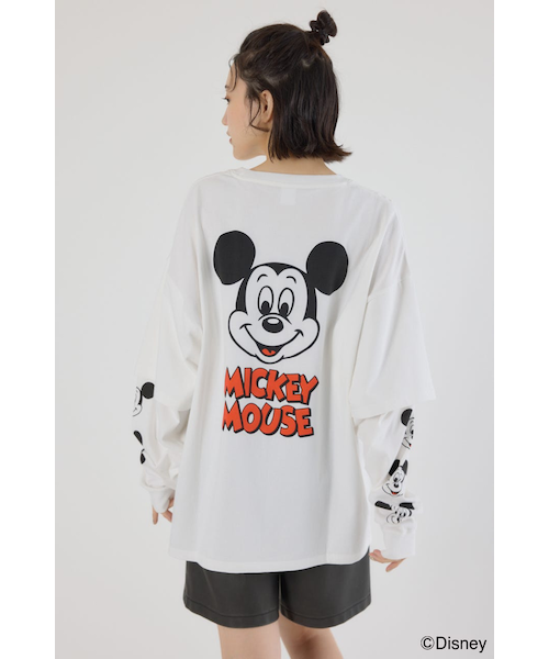 UNISEX】（ミッキー＆フレンズ）レイヤードロングスリーブT