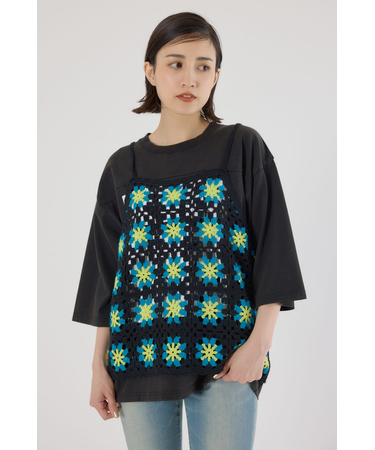 FLOWERクロシェキャミソール