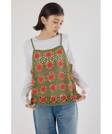 FLOWERクロシェキャミソール