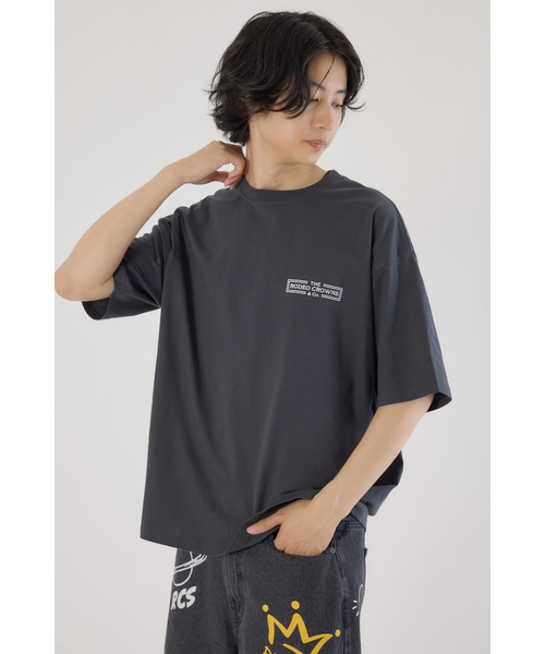 新品タグ付き　DALLAS プリント ブラウン Tシャツ M ハート＆クラウンTシャツ｜ロデオクラウンズ／ロデオクラウンズ