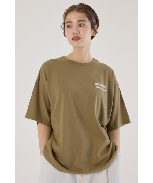 ブラウン ロゴTシャツ Lサイズ PATCHED LOGO Tシャツ｜ロデオクラウンズ／ロデオクラウンズ