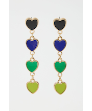 カラフルハート4連ピアス
