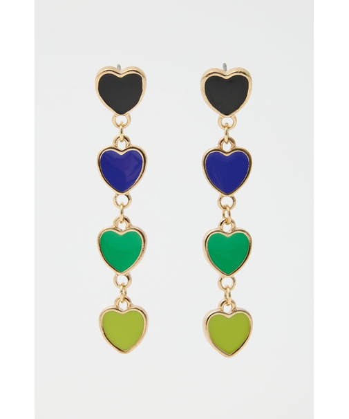 カラフルハート4連ピアス