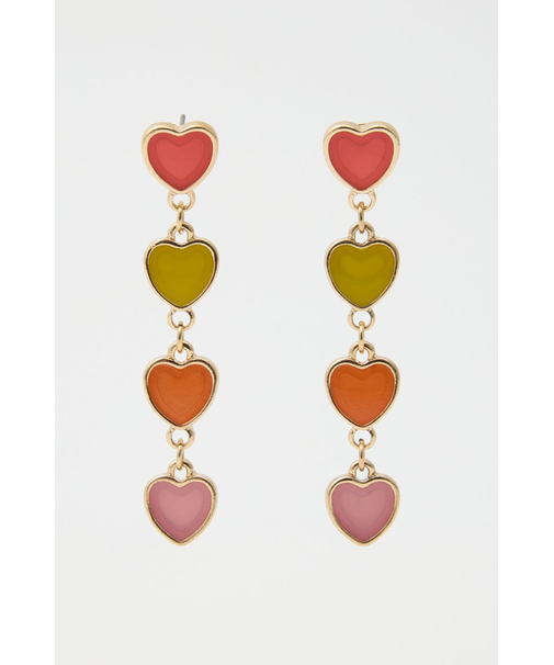 カラフルハート4連ピアス