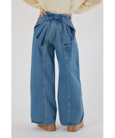 ビッグリボンデニムパンツ