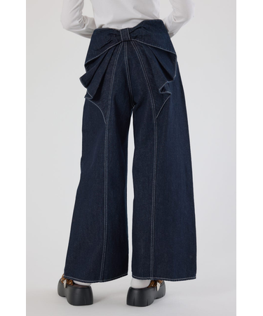 ビッグリボンデニムパンツ